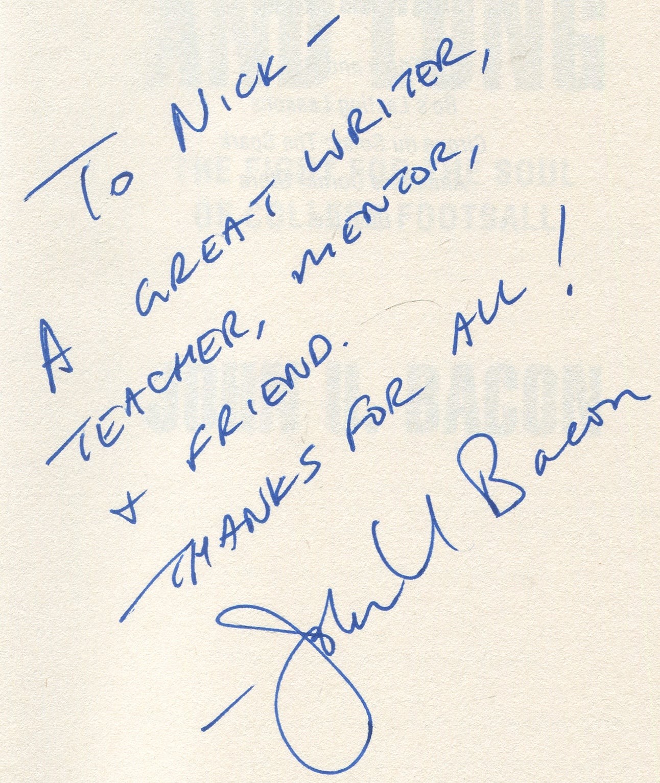 John U BACON / Fourth and Long The Fight for the Soul of College Football Signed