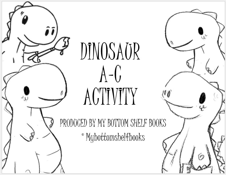 DIGITAL- 2025 Merrick ABC Children&rsquo;s Dinosaur ACTIVITY BOOK *PRINT REQ&rsquo;D* 14pgs