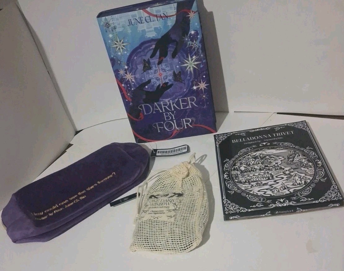 FairyLoot April 2024 Darker By Four Full Box w/ Fourth Wing Overlays & more New