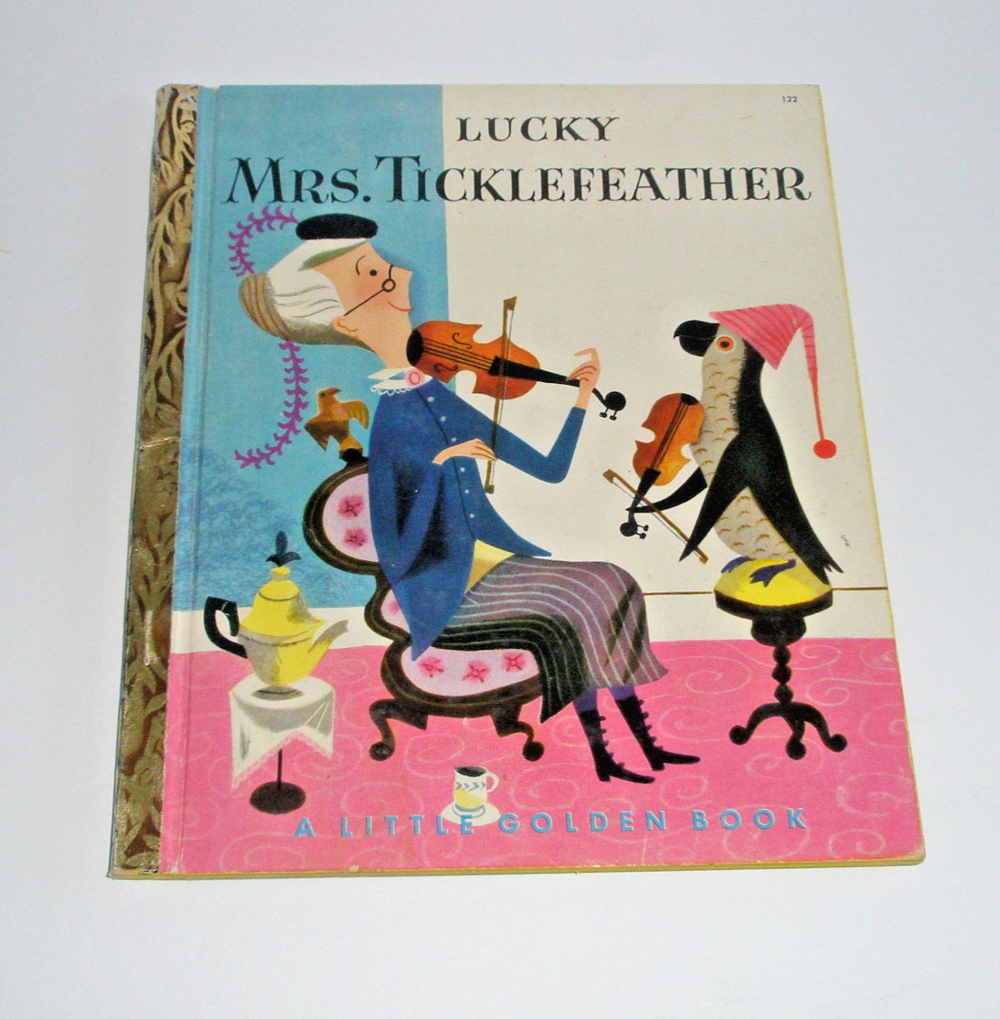 Little Golden Books Lucky Mrs. Ticklefeather #122 « A » 1st Edition 1951