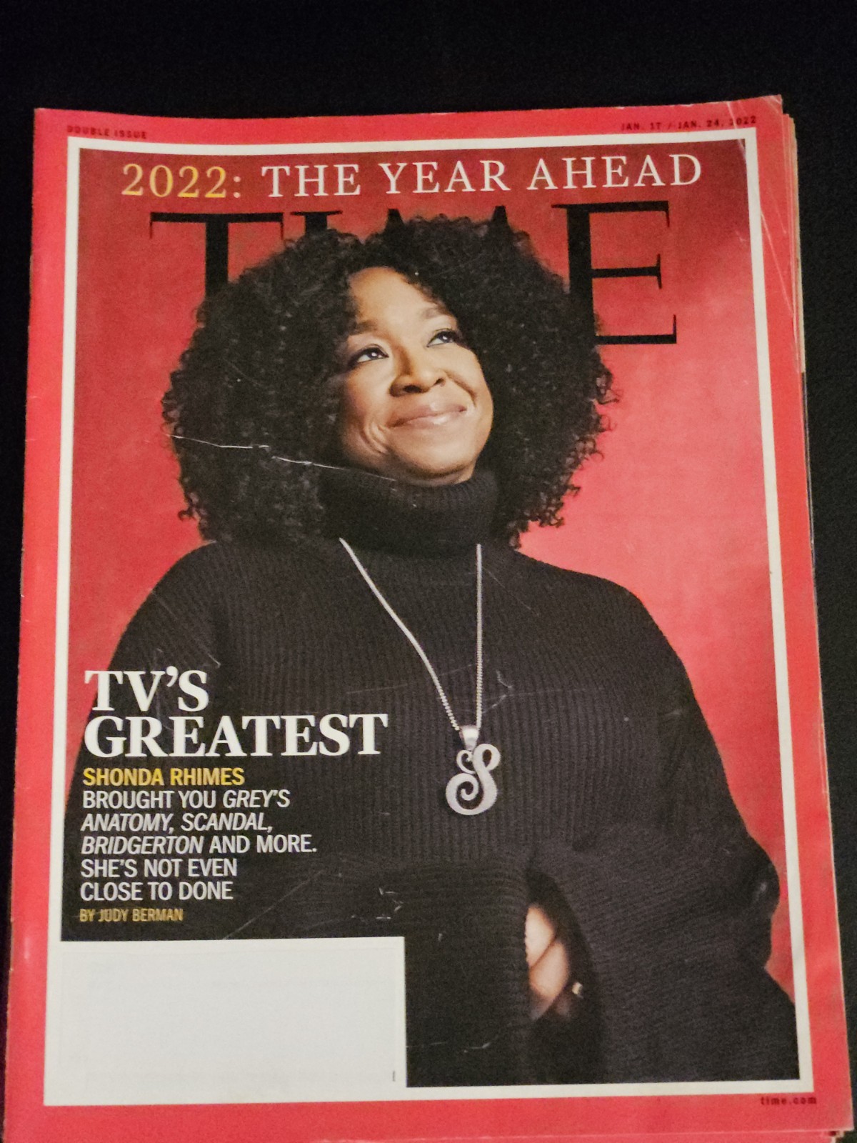 TIME Magazine Jan.17 / Jan.24 2022 | 2022: The YEAR AHEAD | SHONDA RHIMES