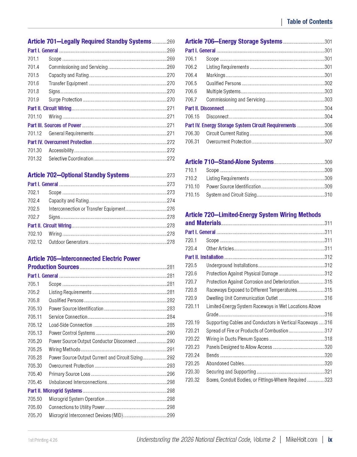 2026 Mike Holt&rsquo;s Understanding the NEC, Volume 1 & 2 Textbook Set Exam Prep.