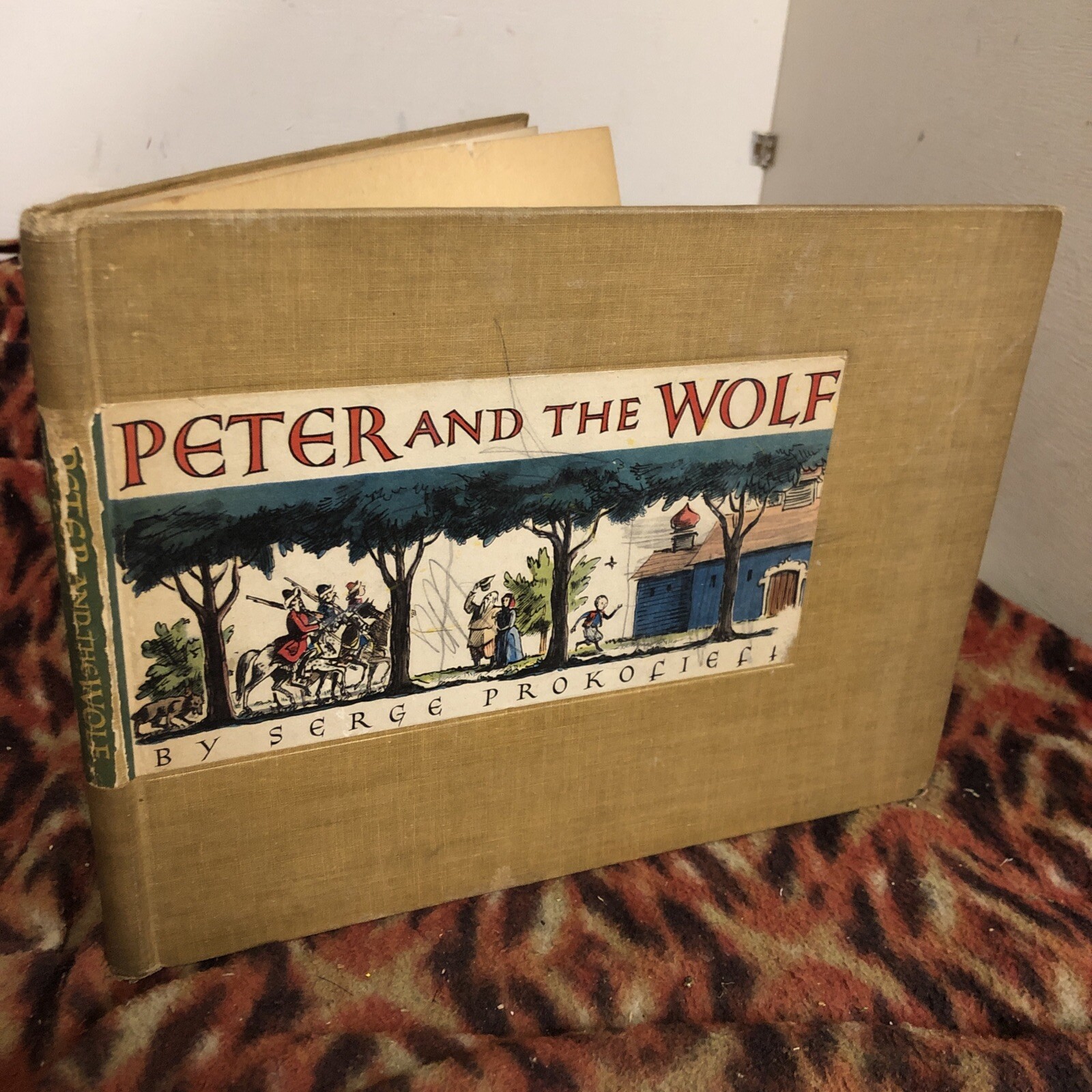 Peter And The Wolf Serge Prokofieff First Edition Hardcover