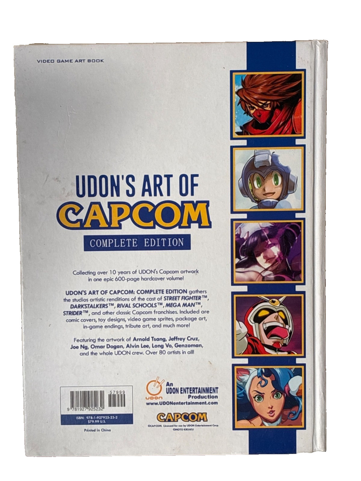 UDON&rsquo;s Art Of Capcom Complete Edition Hardcover Book 2014 600 Pages.