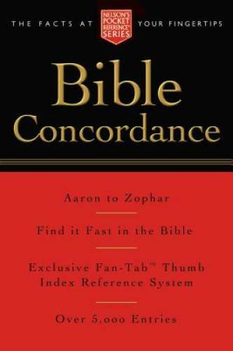 Pocket Bible Concordance: Nelson&rsquo;s Pocket Reference Series – Paperback – GOOD