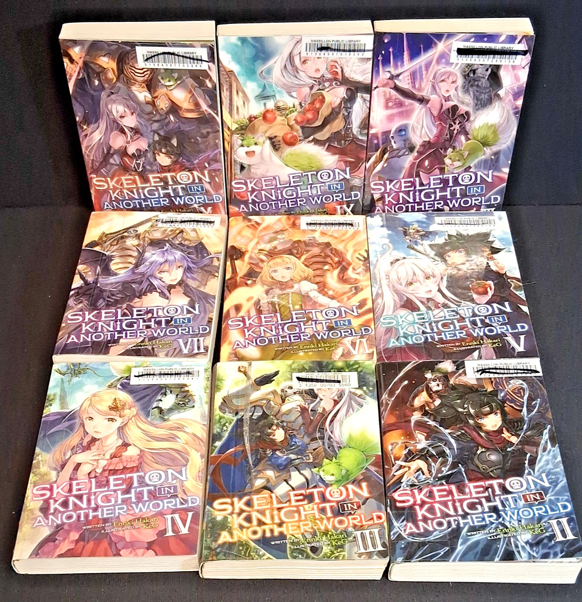 Skeleton Knight in Another World Light Novels Volumes 2-10~English~Ex-Lib~MAPL