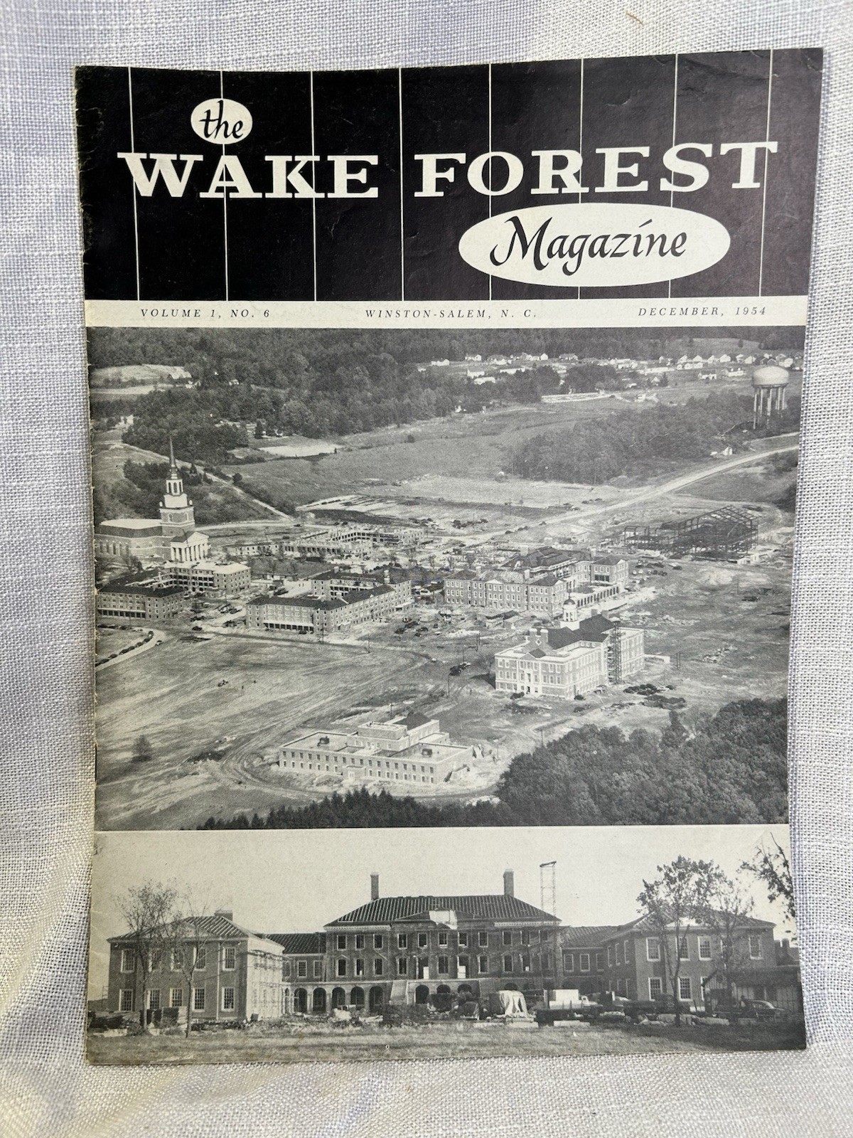 RARE VTG Wake Forest College Magazine DEC 1954 Vol 1 No. 6 Winston-Salem NC HTF