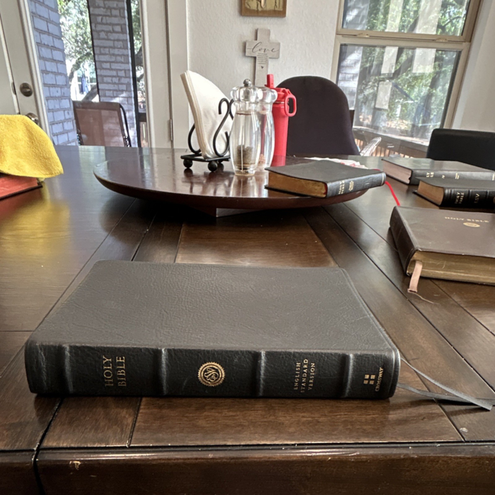 Crossway Holy Bible English Standard Version (ESV) Leather Bound 2016 Inscribed