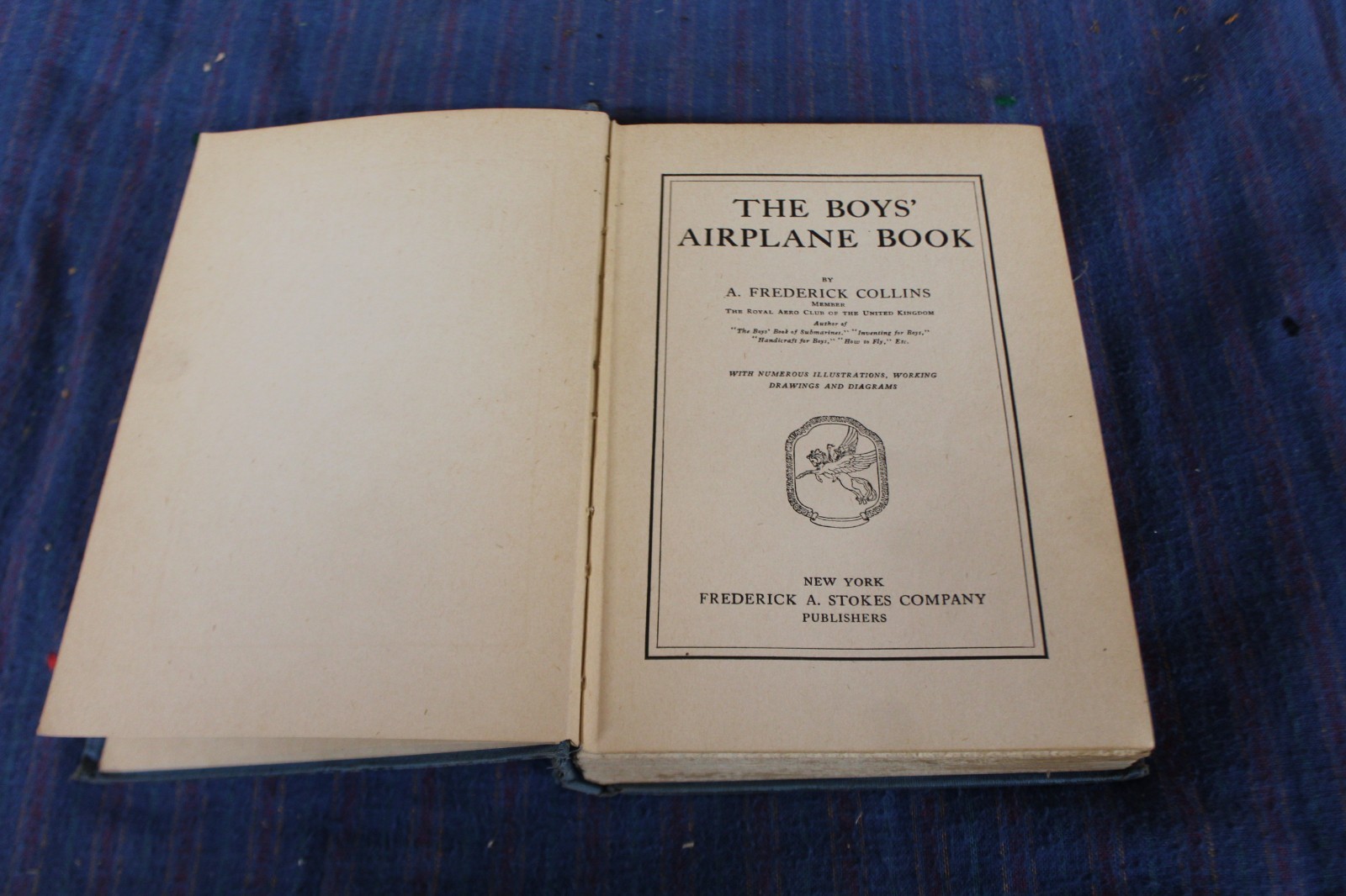 The Boys Airplane Book by Frederick Collins 1919