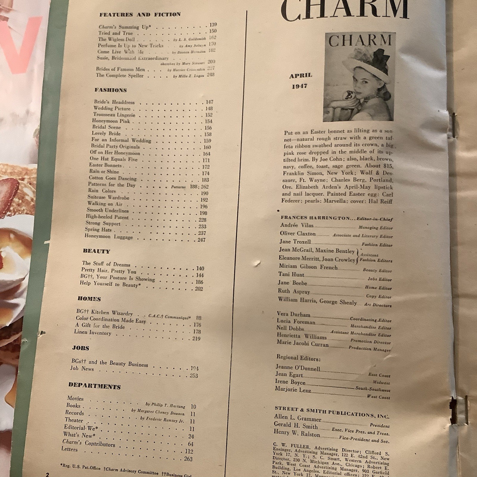 Charm: The Magazine For The BG Beauty And Brides April 1947 Issue 272 Pages