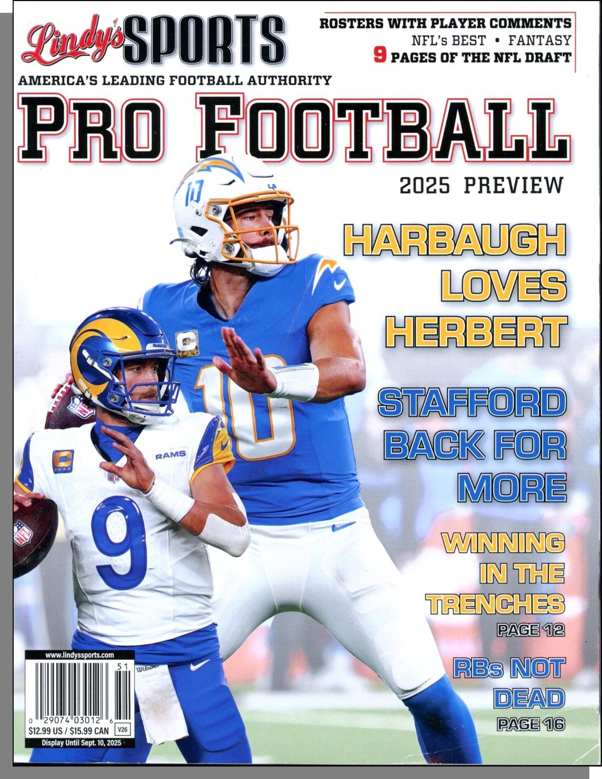 Lindy&rsquo;s Sports Pro Football 2025 Preview – New Book! 248 Pages!