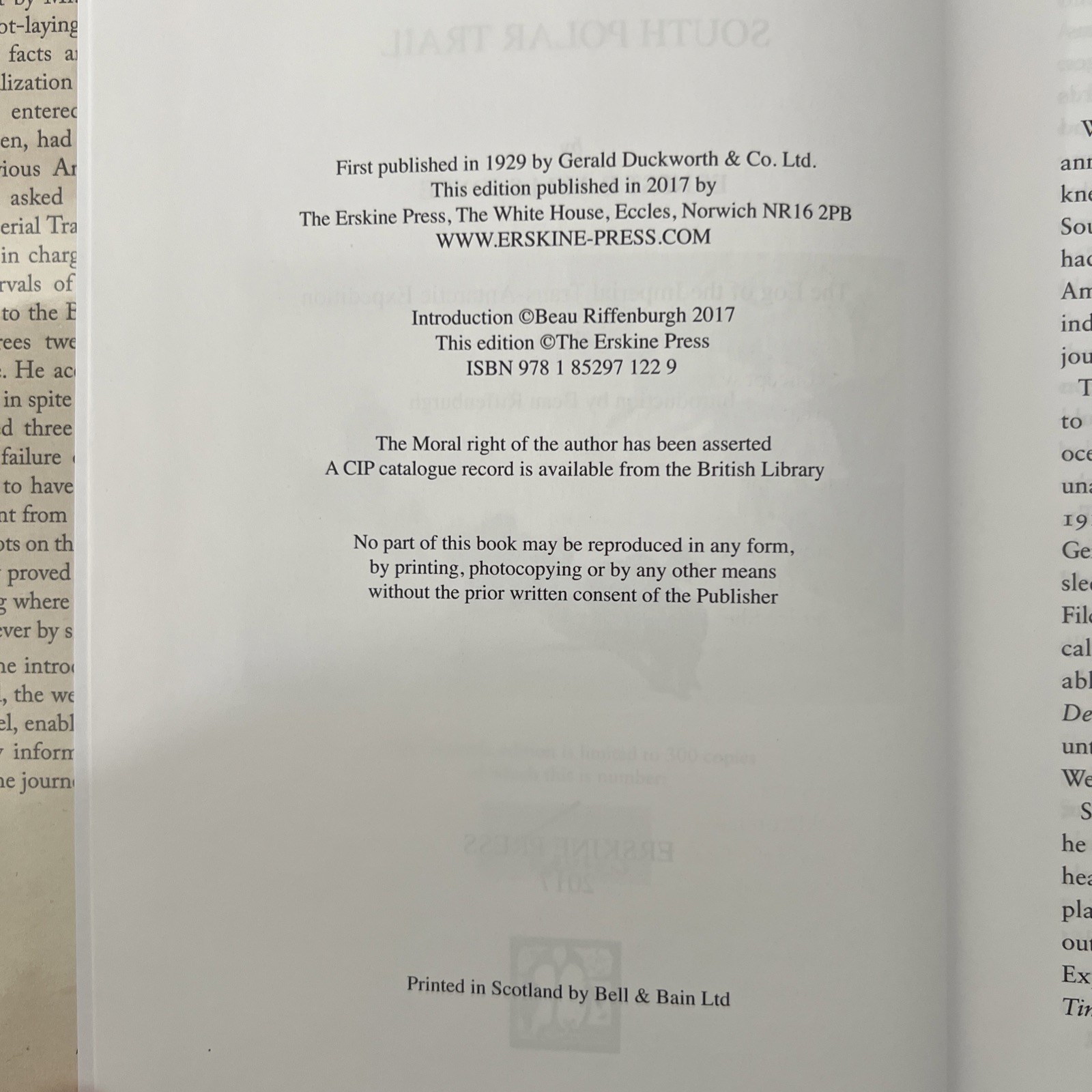 The South Polar Trail – Log of Ernest Mills Joyce (ITAE) Erskine Press (2017)