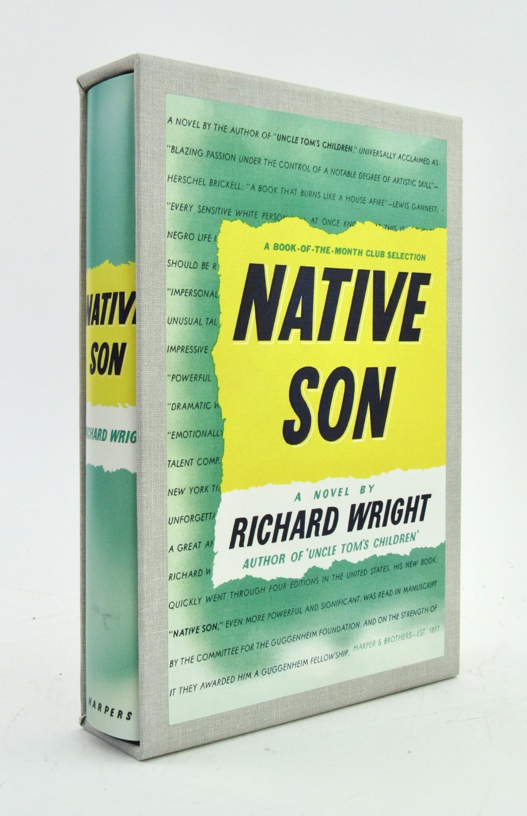 NATIVE SON Richard Wright 1990 First Edition Library FEL facsimile HBDJ Fine