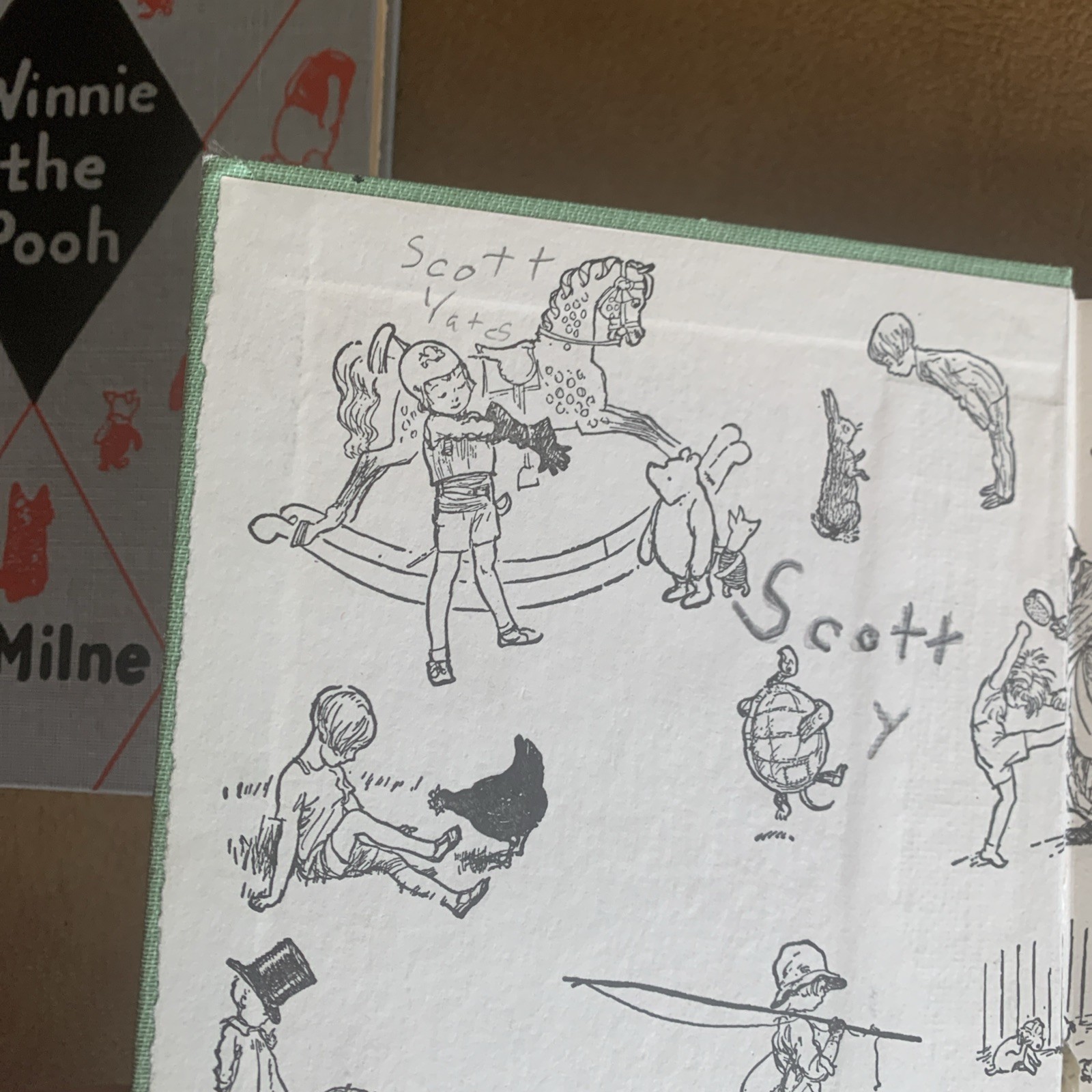 3- 1950 A A Milne Books Winnie the Pooh, Now We Are 6, When We Were Very Young