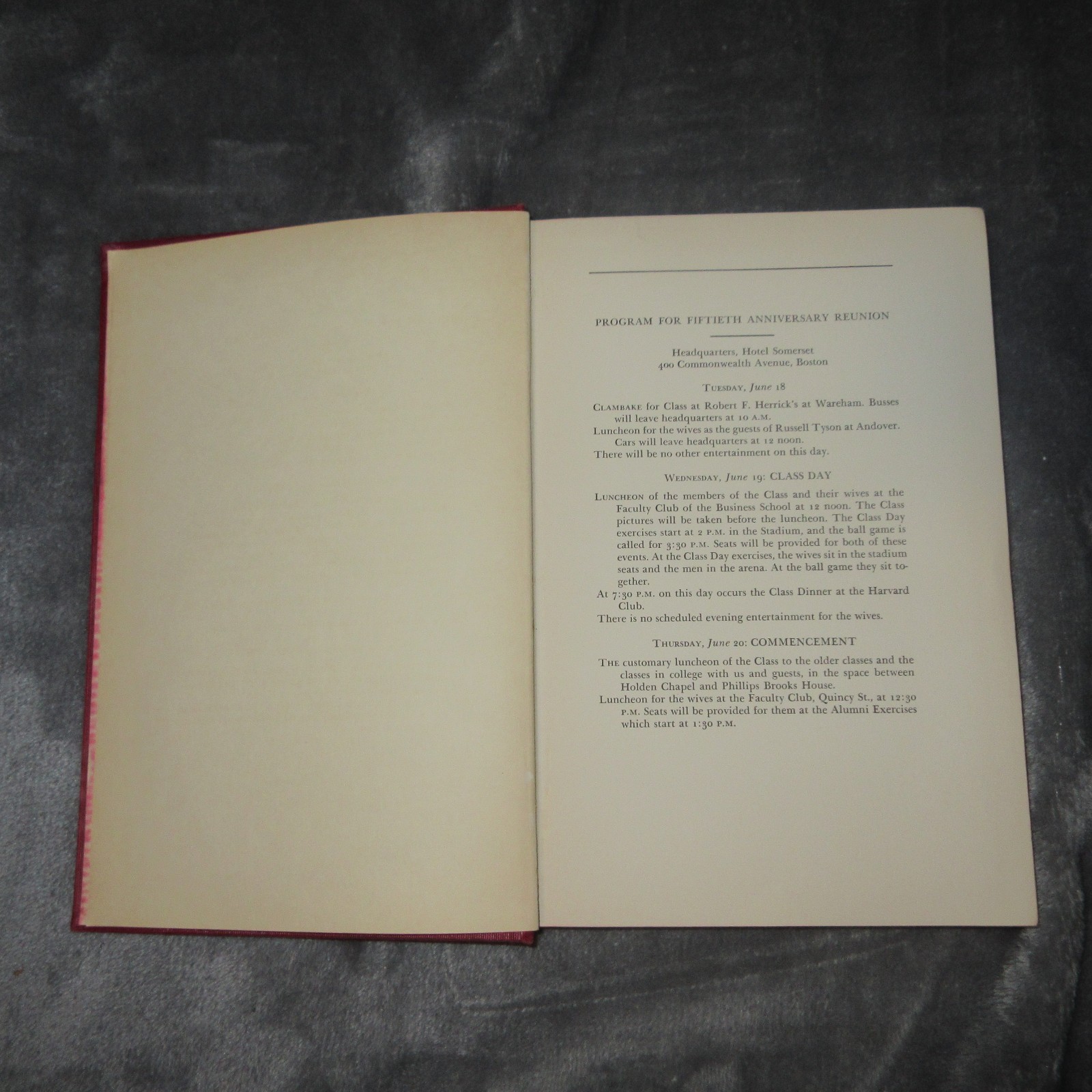 Harvard College Class Of 1890 50th Anniversary Report 1940 – W.E.B. Du Bois RARE