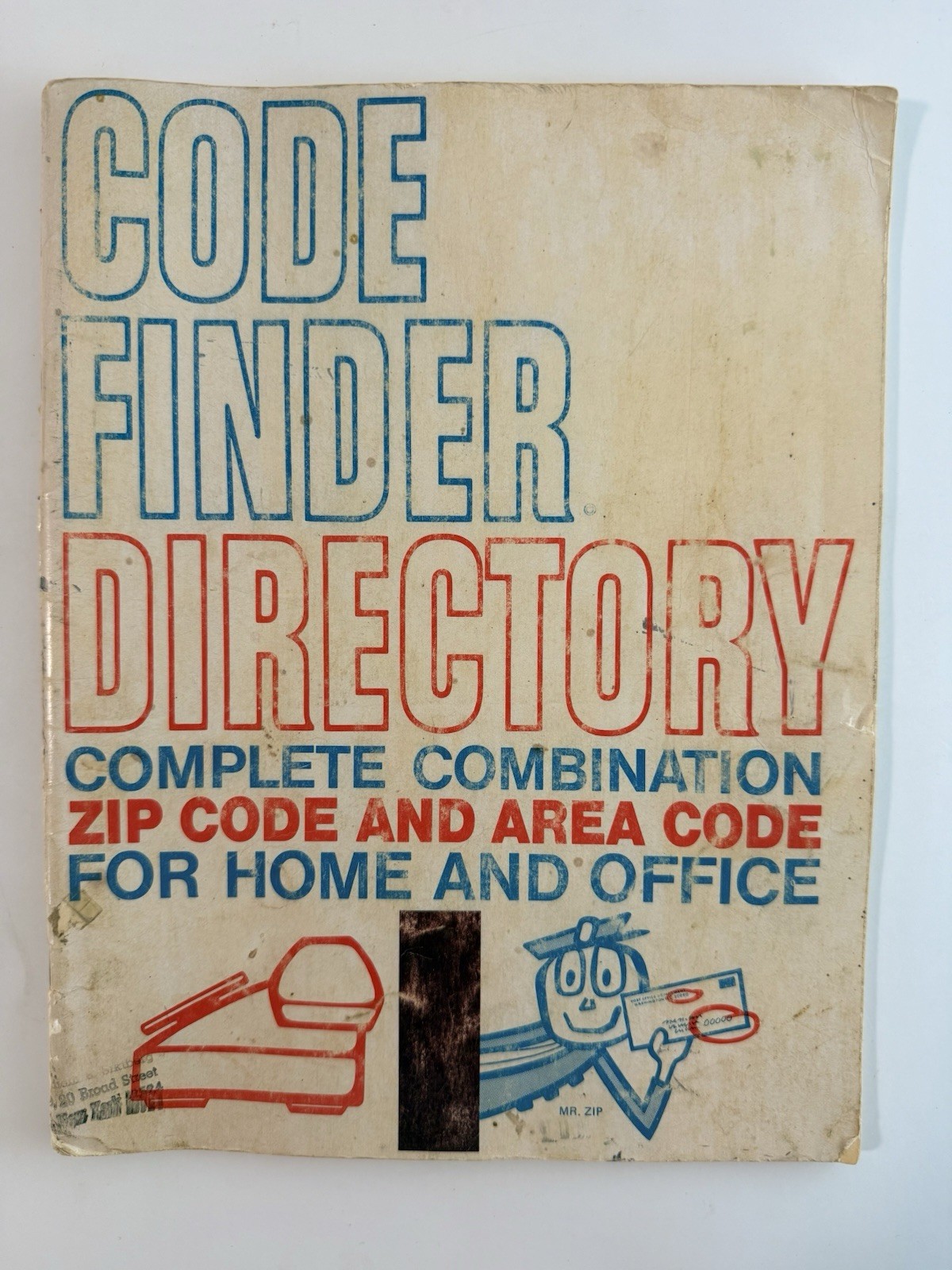 Vintage Code Finder Directory ZIP & Area Code Book Fuller Fund Raising Co