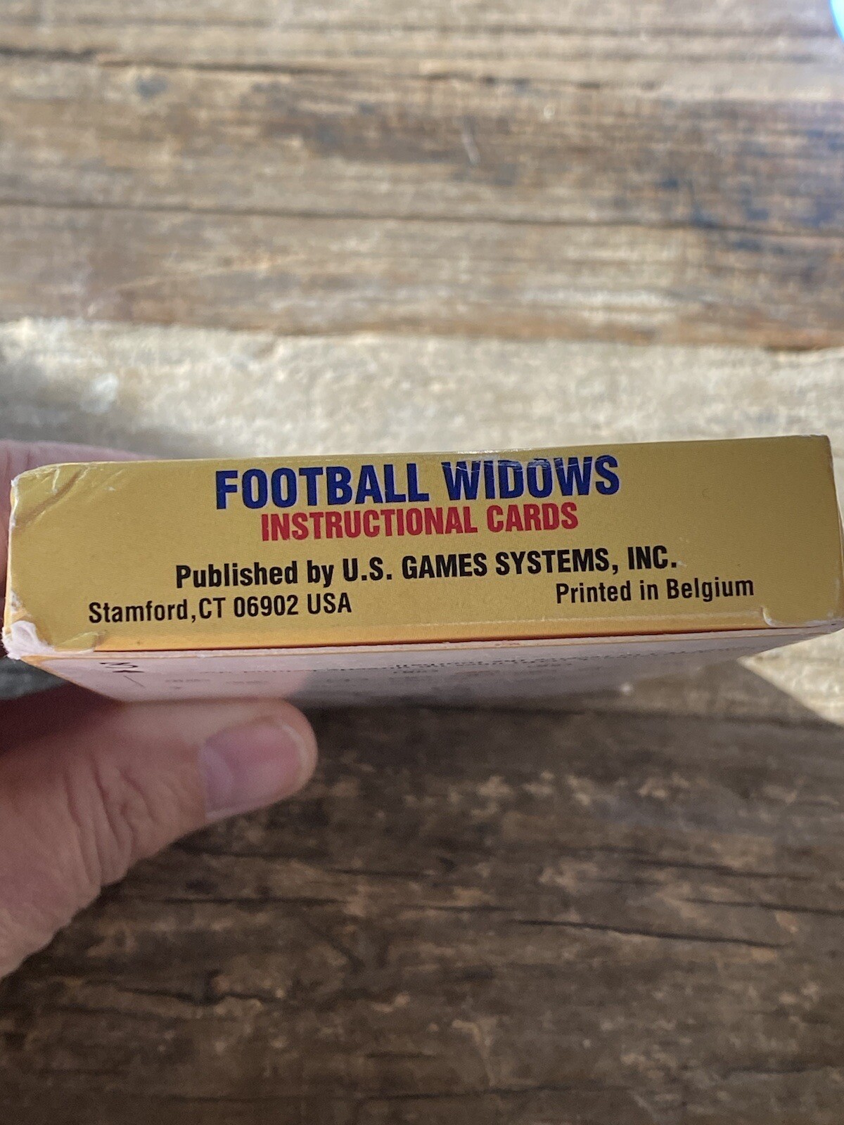 Set of Football Widows (Female or Male) Instructional Cards-Learn football rules
