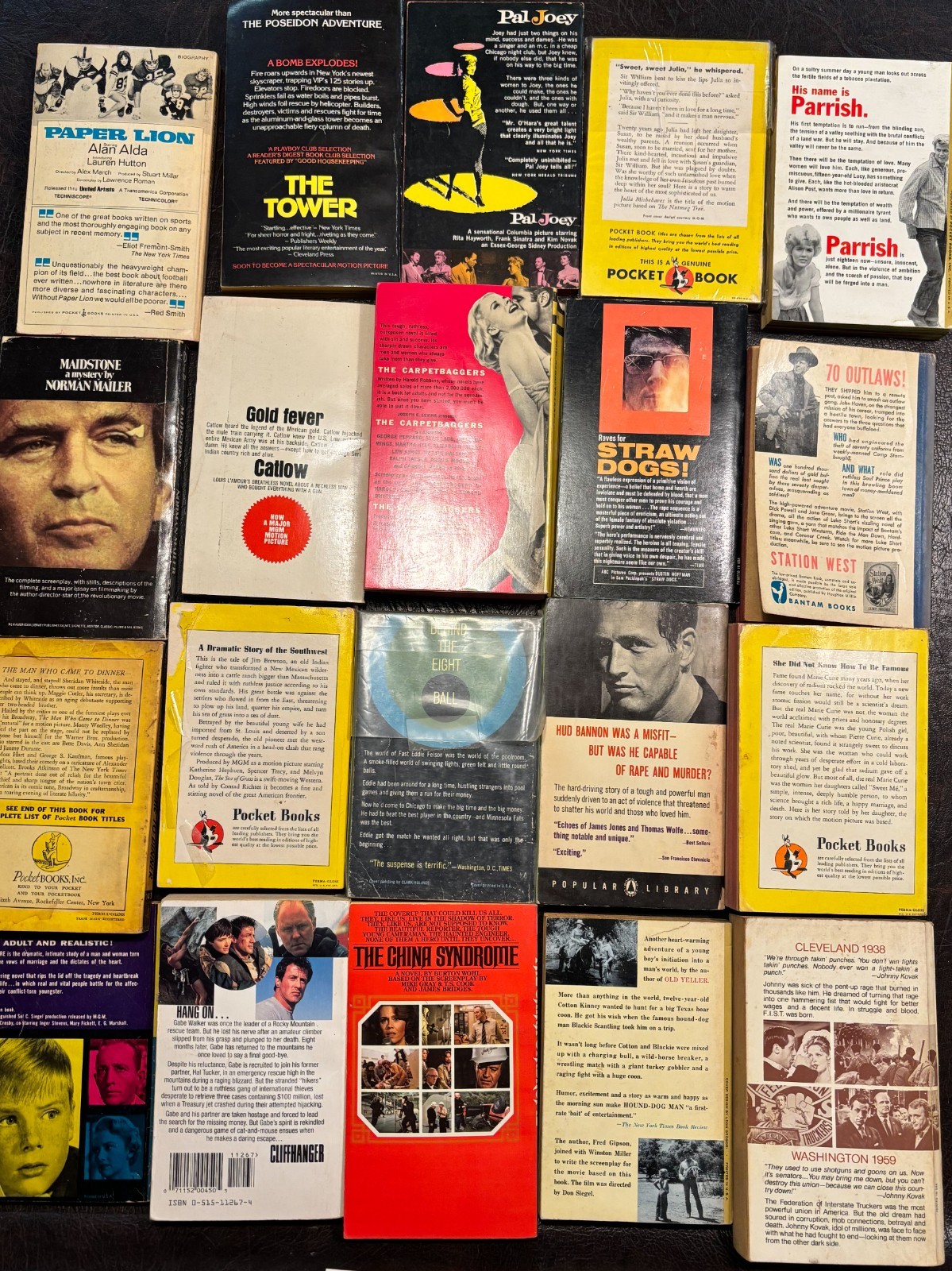 Lot 7 – 20 Movie tie-in paperbacks average VG 1940s-2000s see photos