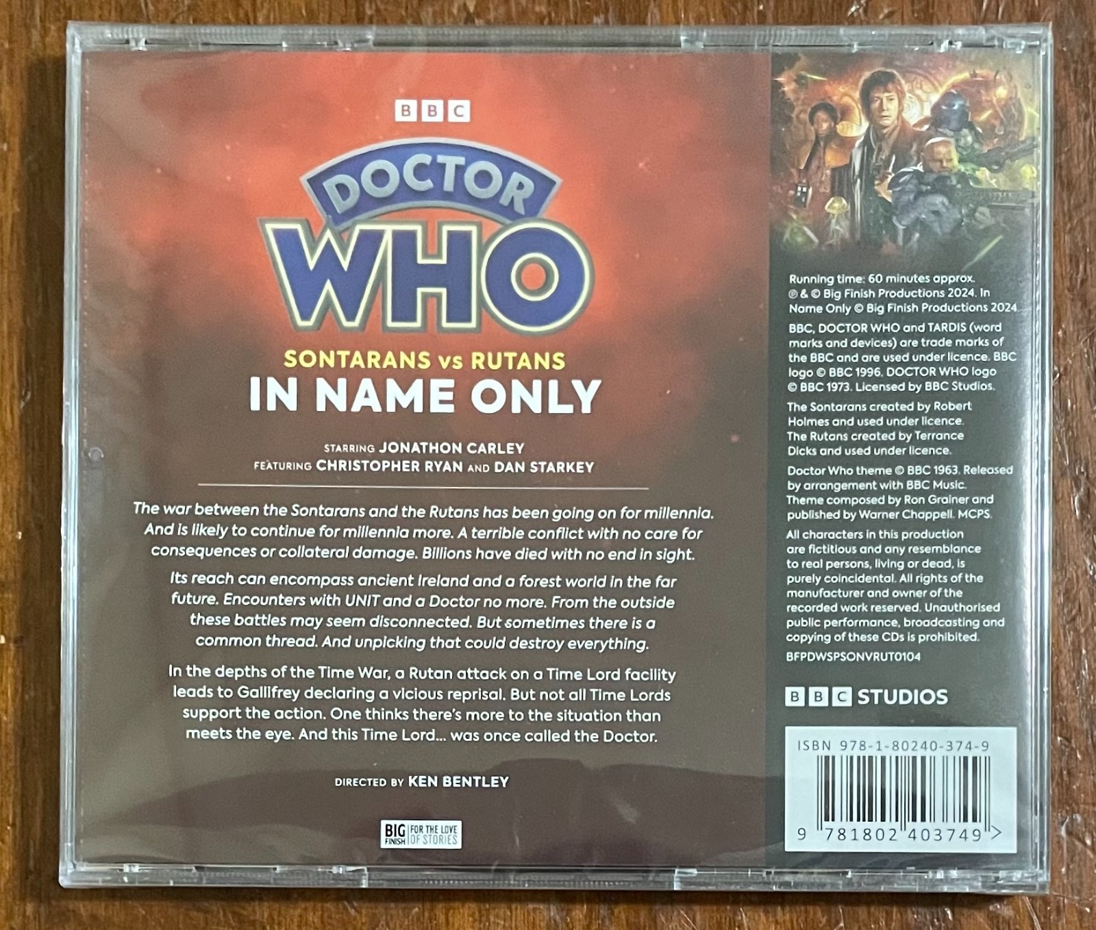 Doctor Who Sontarans Vs Rutans 1.4 In Name Only CD Audiobook NEW John Dorney