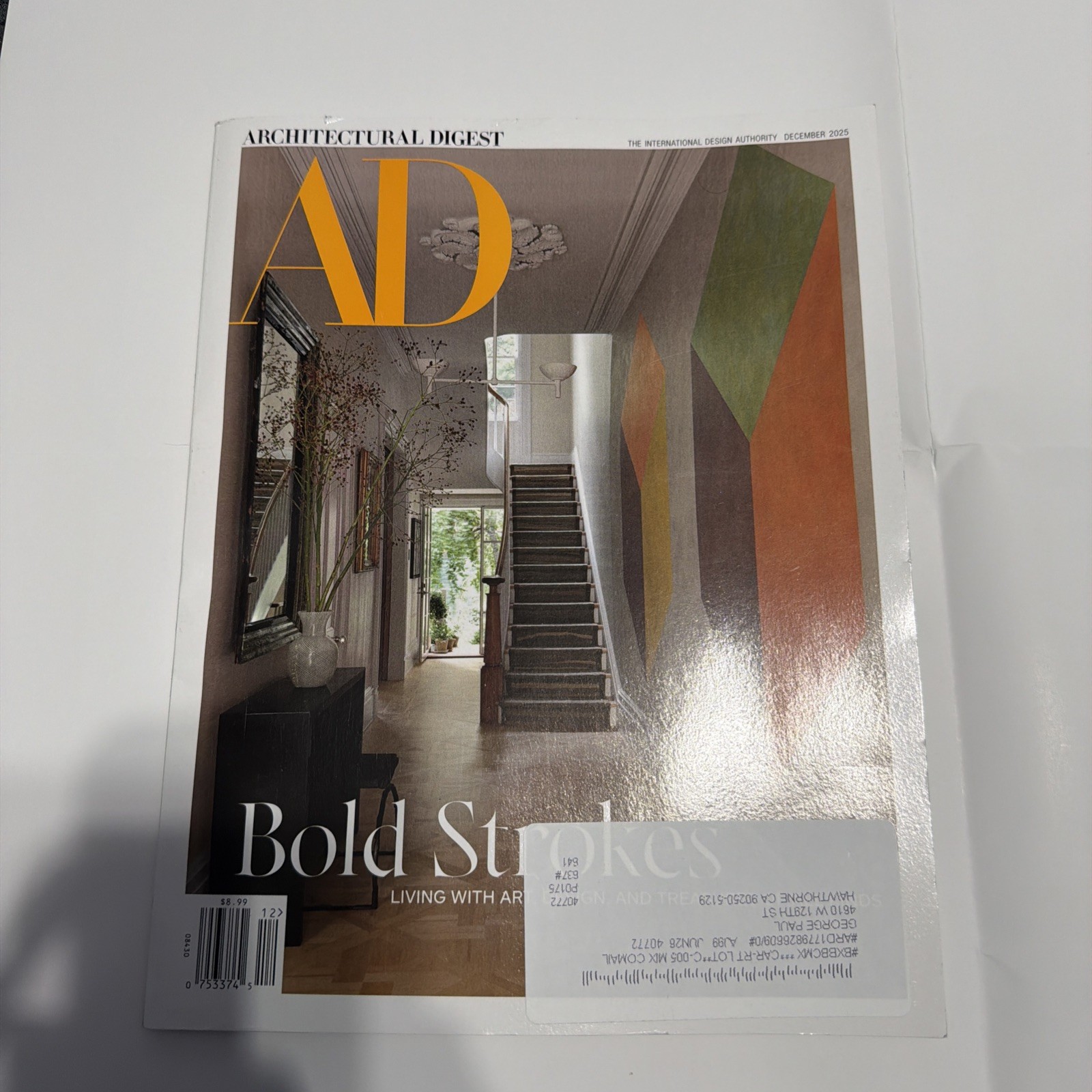 ARCHITECTURAL DIGEST MAGAZINE Lot Of 1 Dec 2025 Issue For Collectors