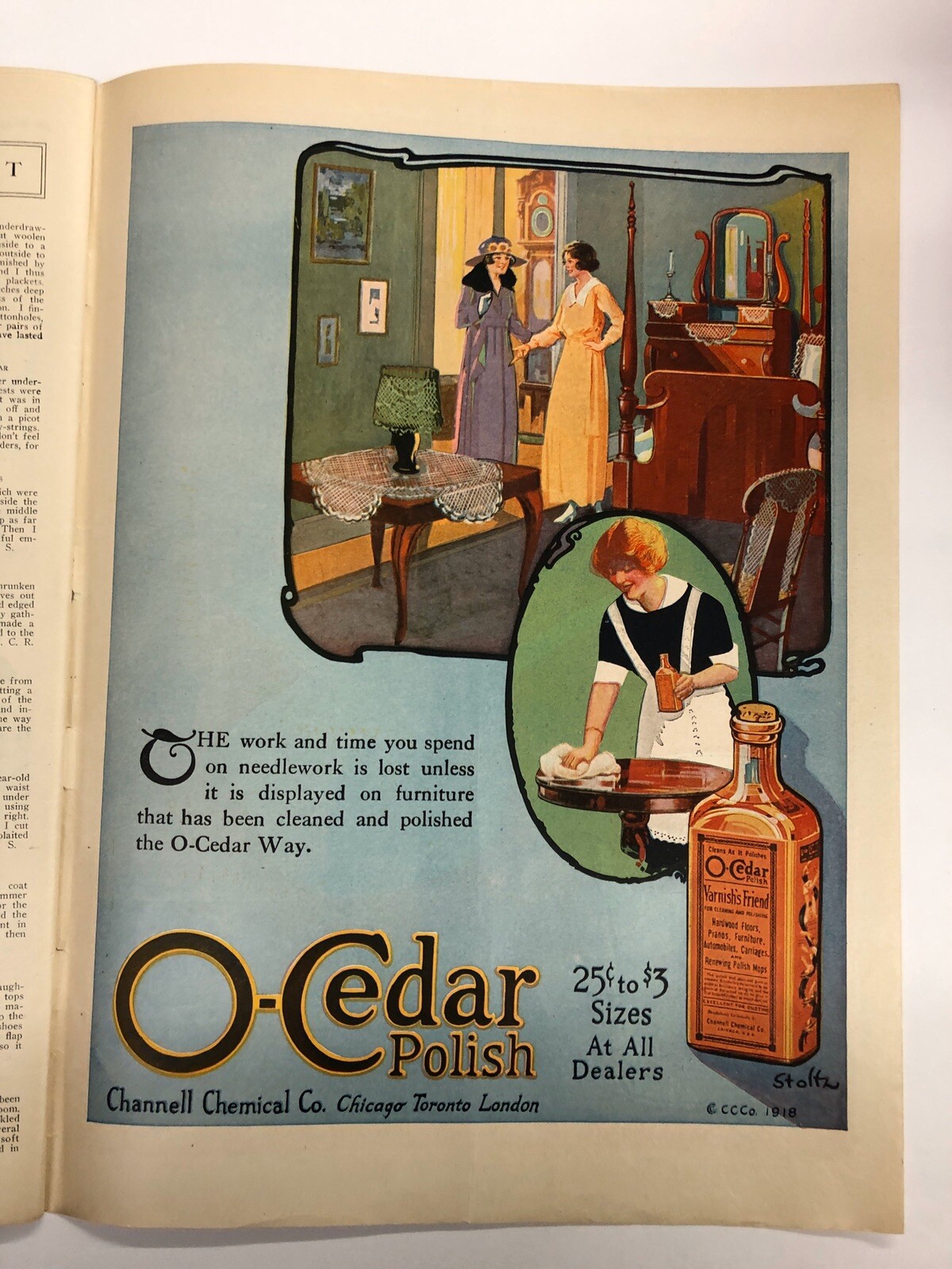 Modern Priscilla Magazine 1919 May Needlework Clothing Fashions Vintage Ads