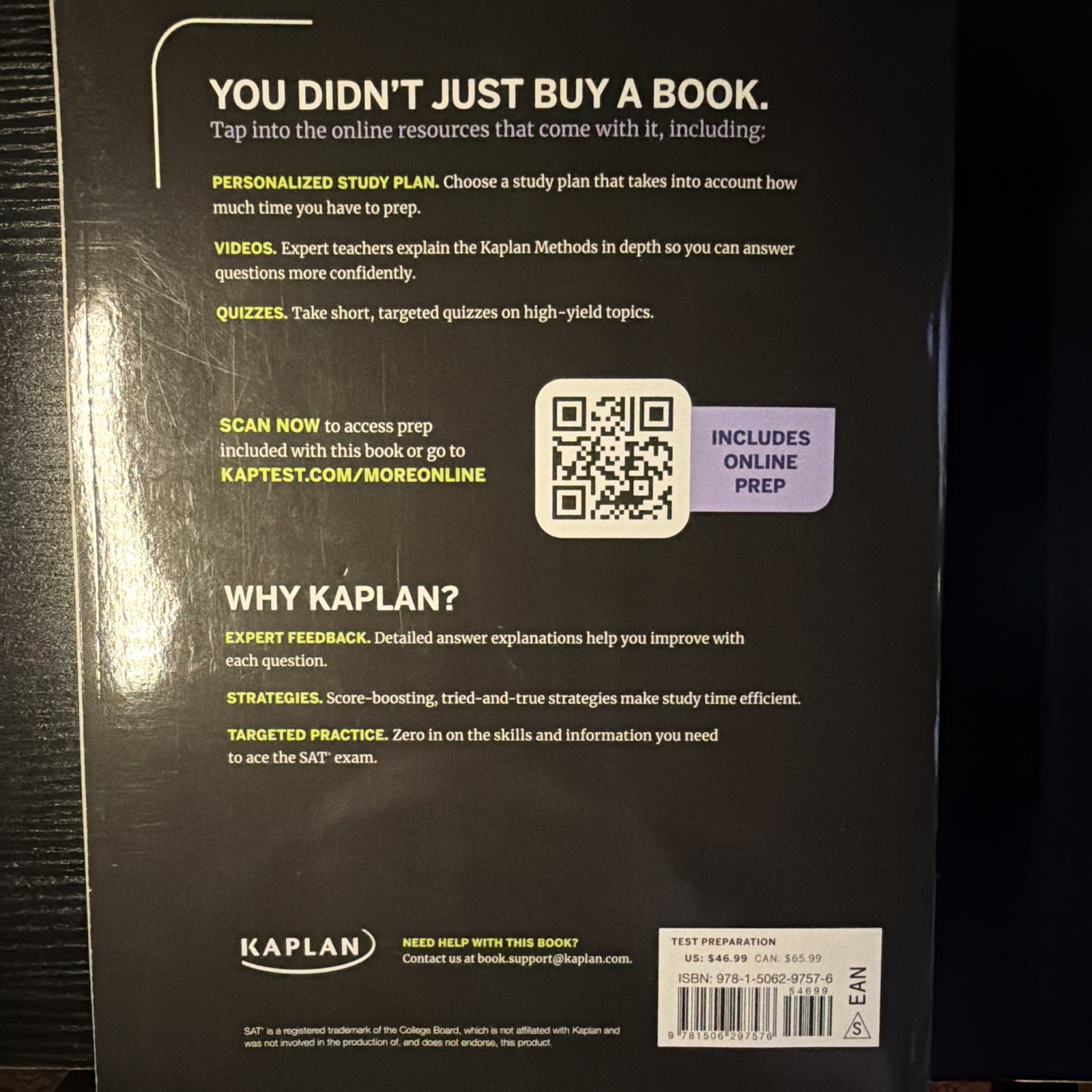 Kaplan SAT Total Prep 2026 Paperback Study Guide w/ Online Prep (912 Pages)