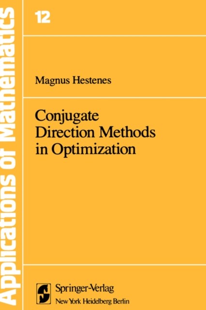 Hestenes – Conjugate Direction Methods in Optimization – New hardback – X555z
