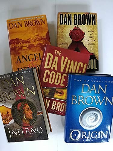 Complete Set Series – Lot of 5 HARDCOVER Robert Langdon books by Dan Brown