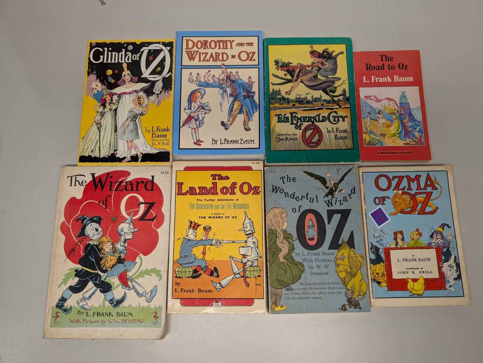 Lot of 8 L. Frank Baum Oz Series Paperback Books