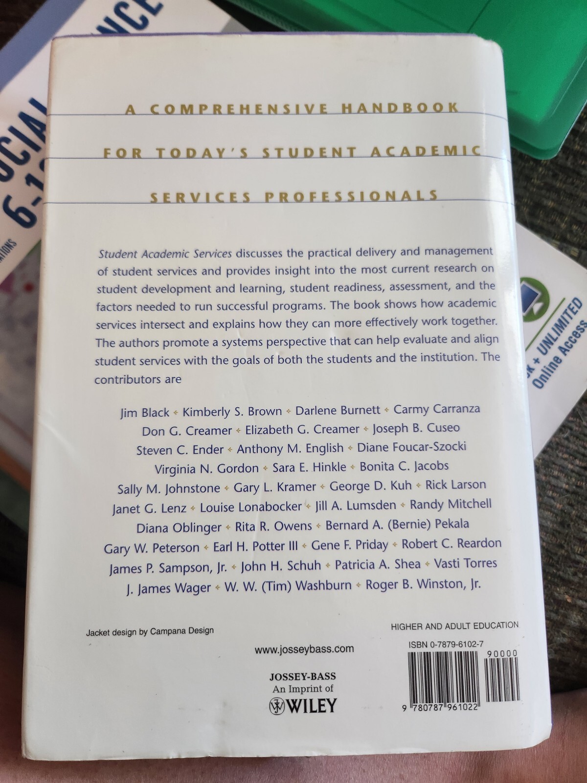 Student Academic Services : An Integrated Approach Hardcover Gary