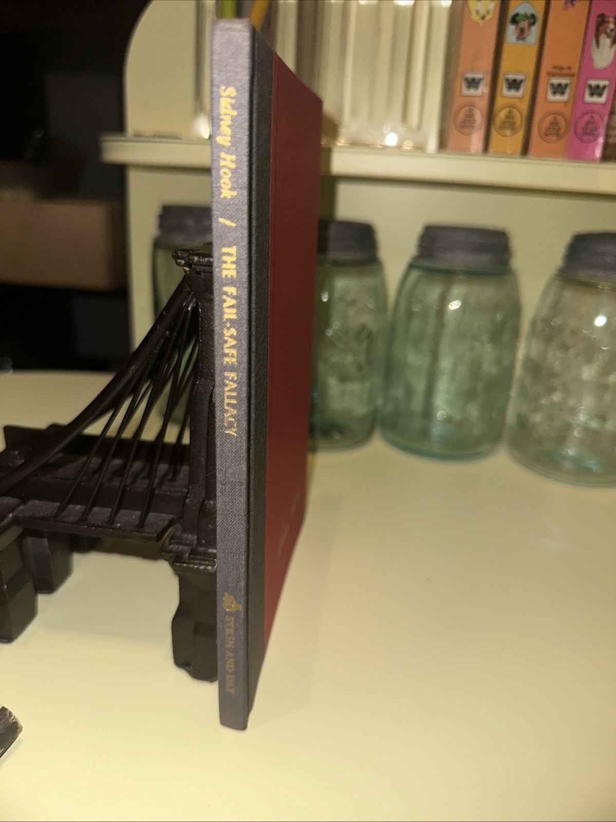 1963 FIRST EDITION SIDNEY HOOK THE FAIL-SAFE FALLACY HC COLLECTIBLE VINTAGE BOOK