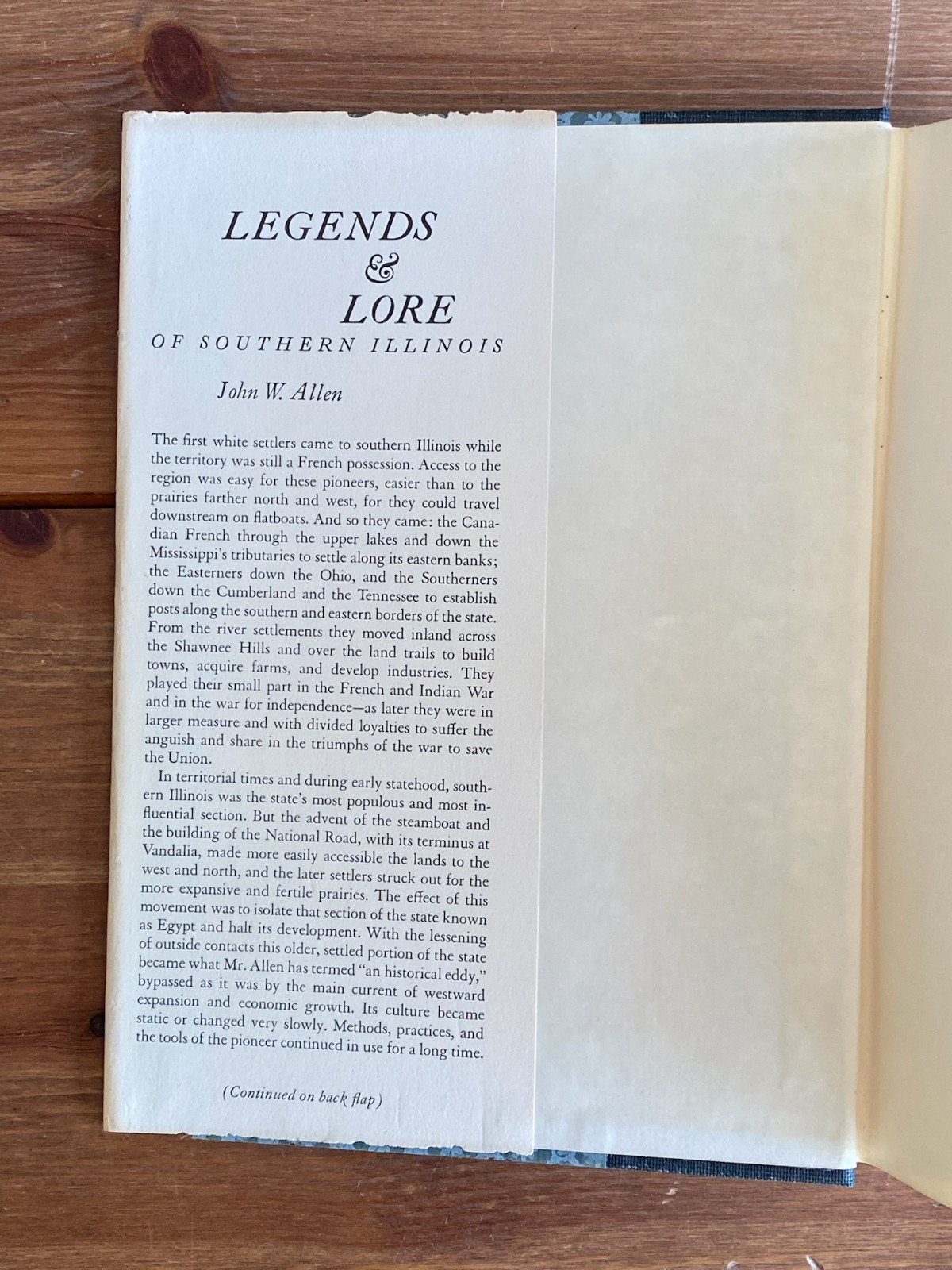 Southern Illinois Folklore ~ Legends & Lore of Southern Illinois ~ Allen HC DJ