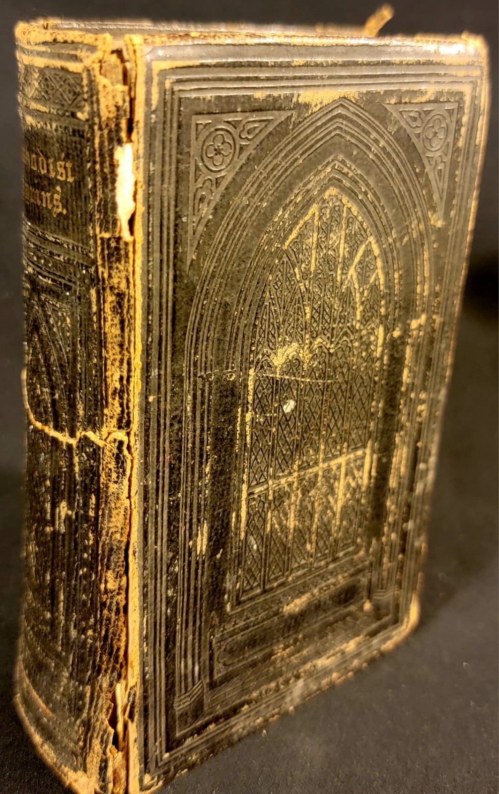 1849 Hymns Methodist Episcopal Church *Leather Binding 736 Pages Abolitionist  