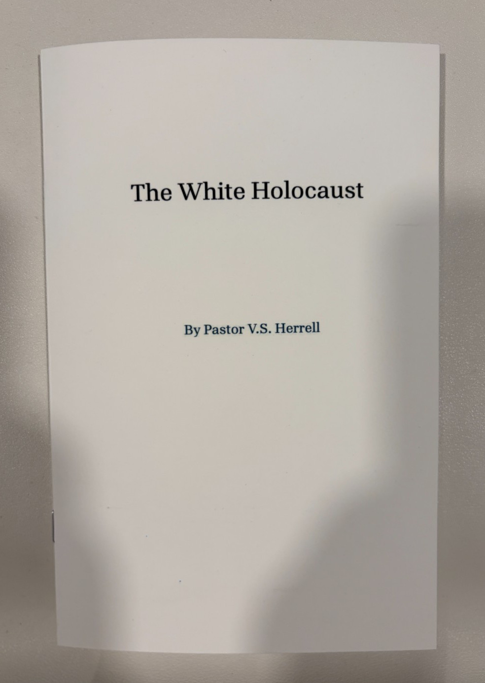 White Holocaust by V. Herrell SB