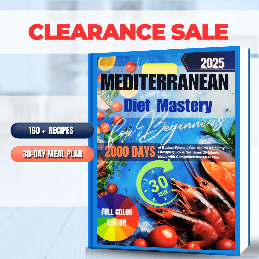 Mediterranean Diet Cookbook for Beginners | Healthy Eating Cookbook | Gift Ready