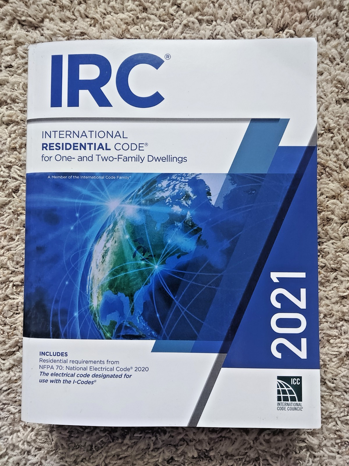 *International Residential Code 2021 IRC paperback – ISBN: 9781609839574