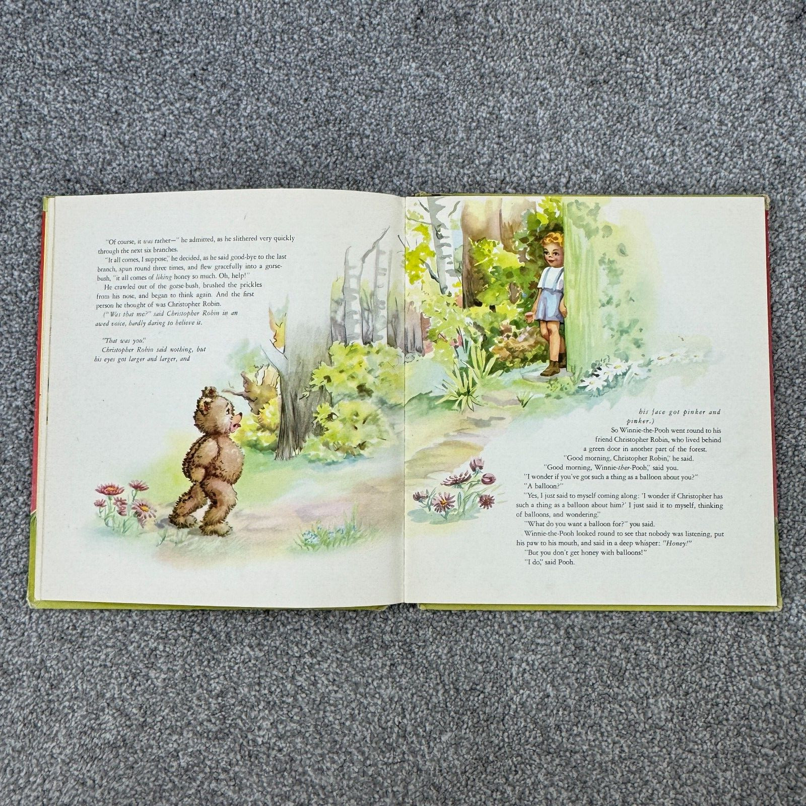 Winnie The Pooh By A. A. Milne 1946 Illustrated By Helen Page Vintage Hardback
