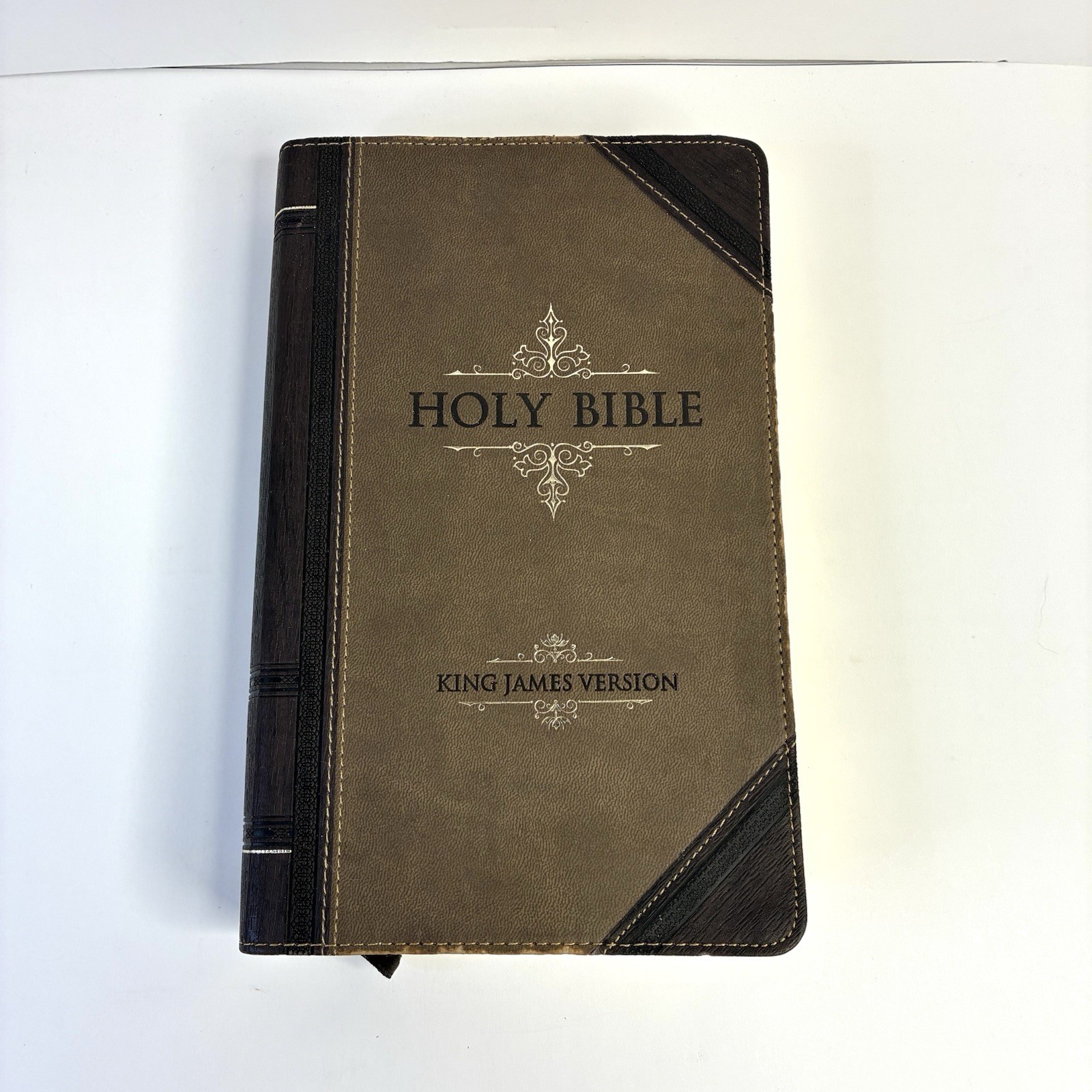 Holy Bible, King James Version, Large Print Edition, Leather Like, Christian Art