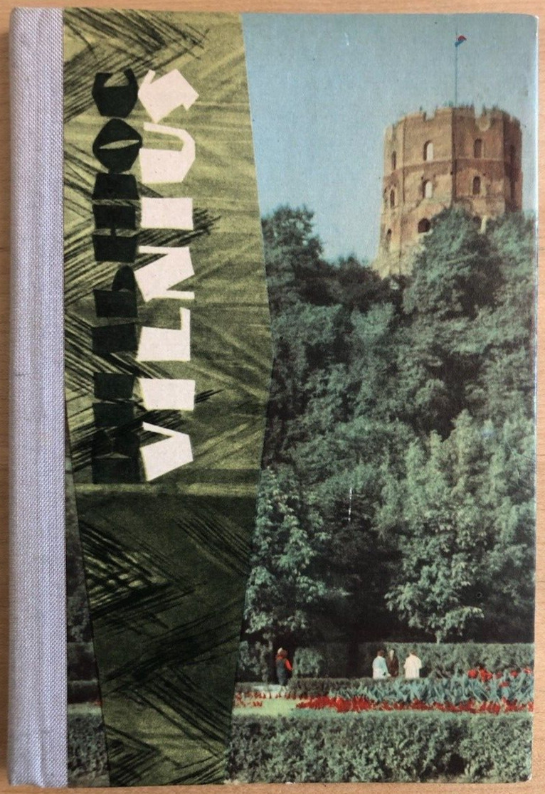 Set of 32 Vintage Color Souvenir Cards of Vilnius Lithuania, 4 x 6.25 in, 1950s