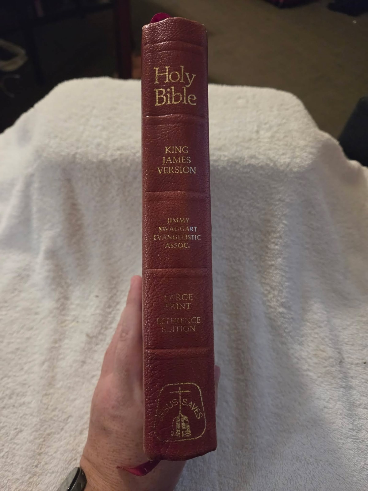 1978 Jimmy Swaggart Holy Bible King James Version Large Print Red Letter Maps
