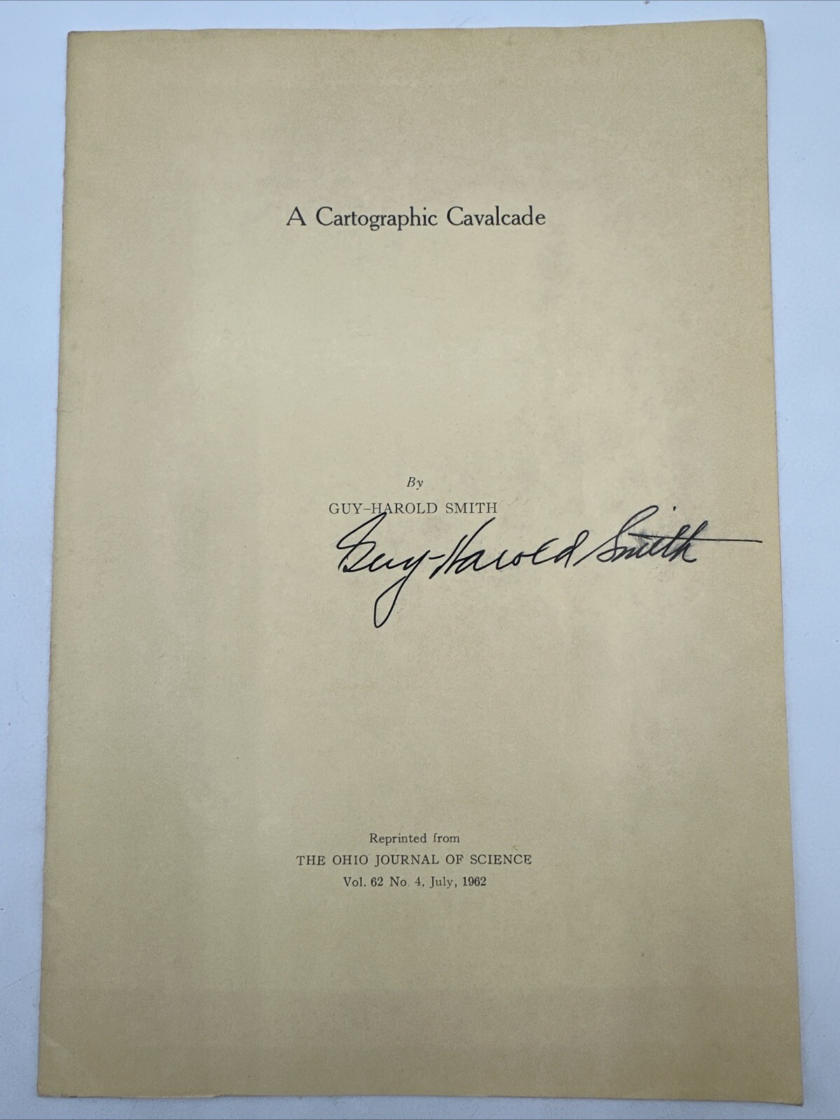 A Cartographic Cavalcade Signed Guy Harold Smith Pages 162-176 Ohio Journal