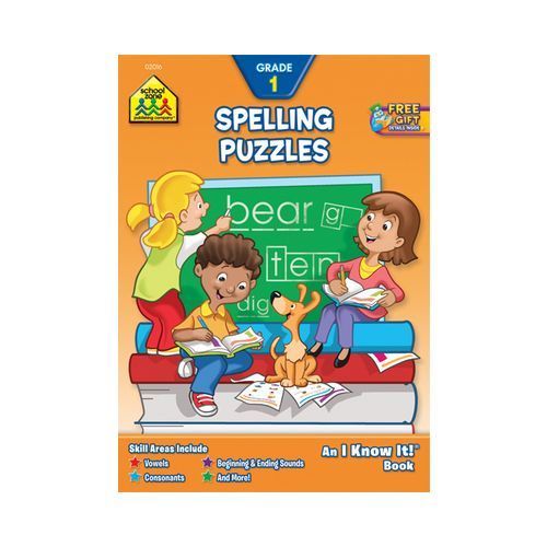 School Zone – Spelling Puzzles Workbook