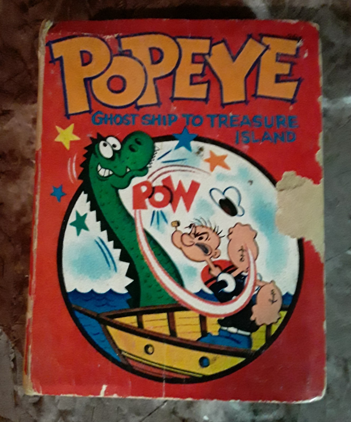 Popeye Ghost Ship To Treasure Island A Big Little Book 1967 Whitman Publishing