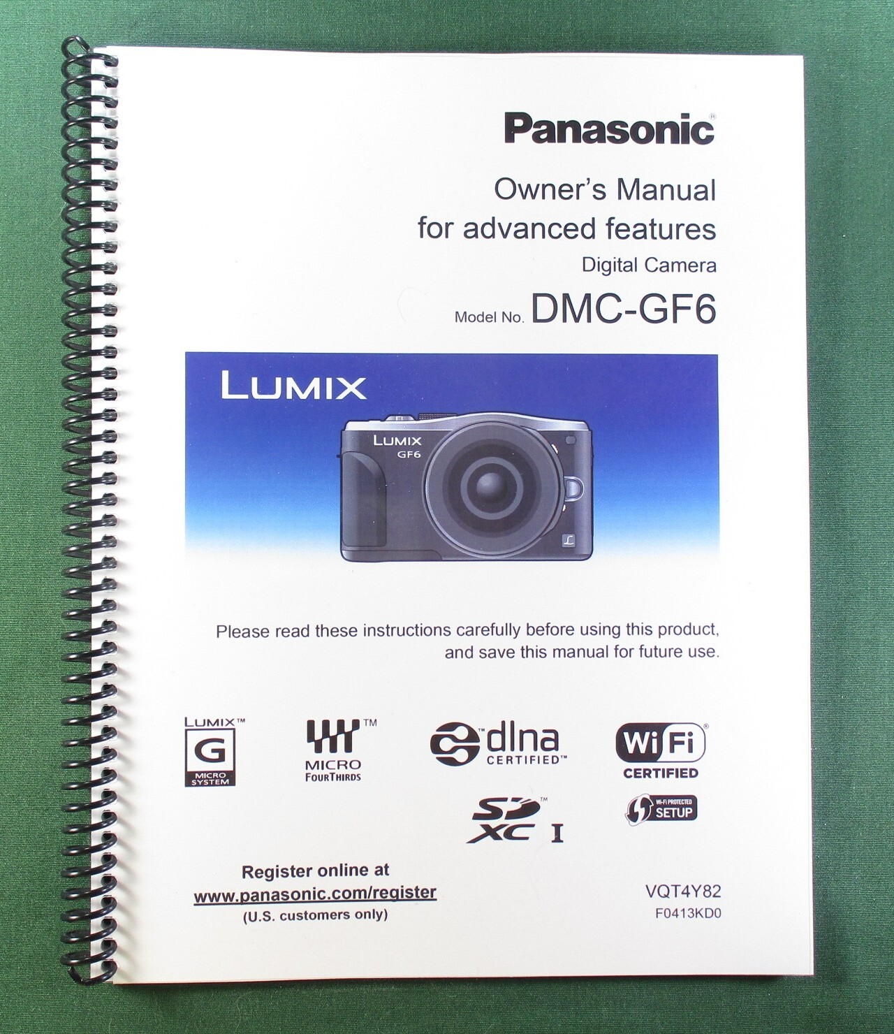 Panasonic Lumix DMC-GF6 Owner&rsquo;s Manual: 334 Pages Full Color & Protective Covers
