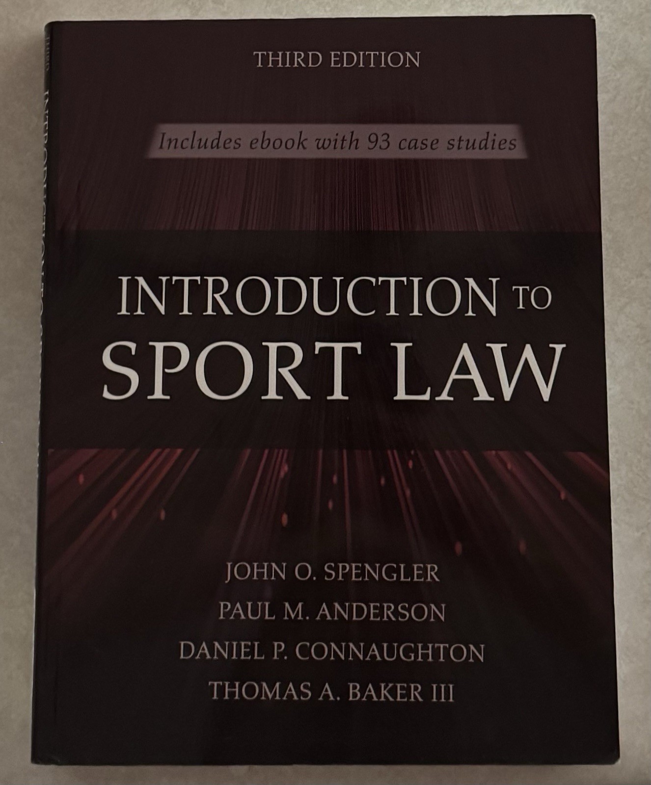 Introduction to Sport Law (Third Edition)