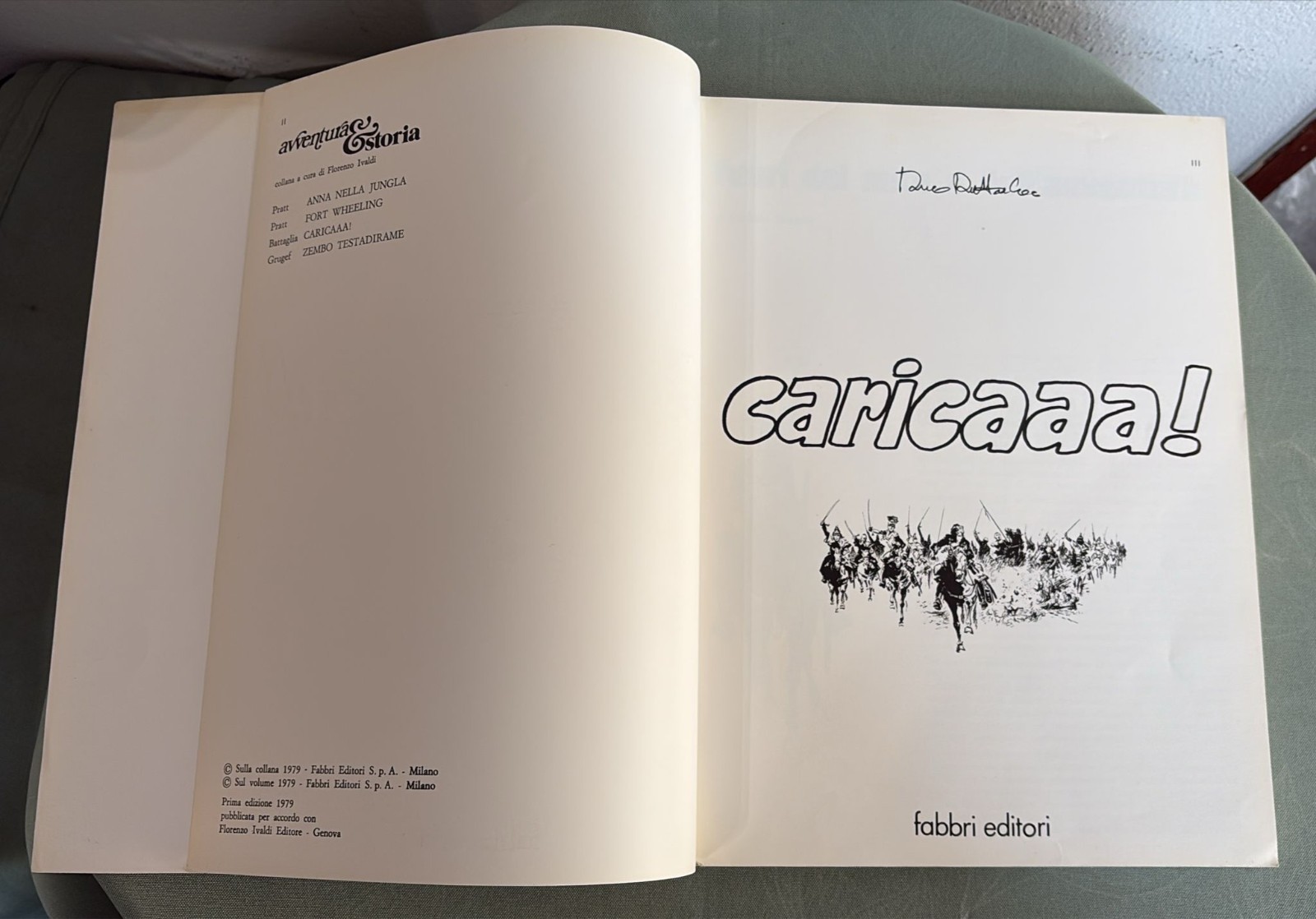 CARICAAA! DINO BATTAGLIA-FABBRI EDITORI 1979-AVVENTURA E STORIA N.3 PRIMA EDIZ.