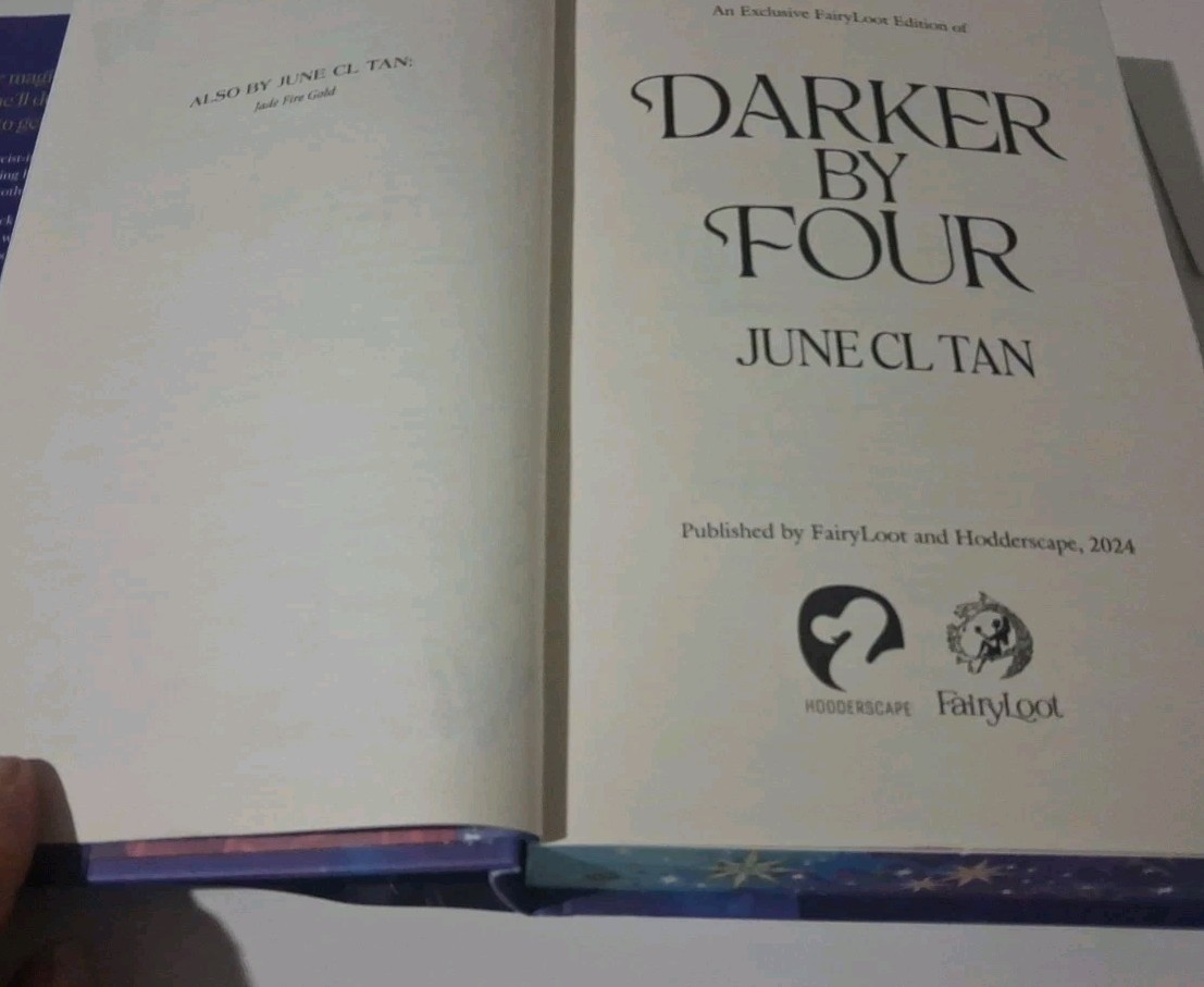 FairyLoot April 2024 Darker By Four Full Box w/ Fourth Wing Overlays & more New