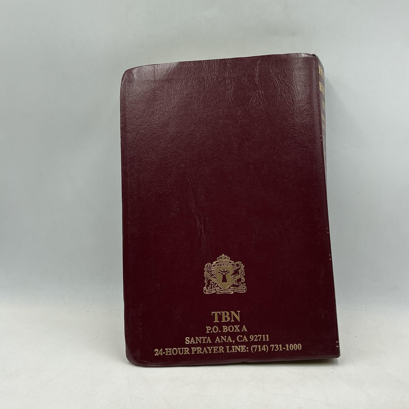 Holy Bible TBN Parallel Edition King James NLT Tyndale HC Burgundy 1997 USA
