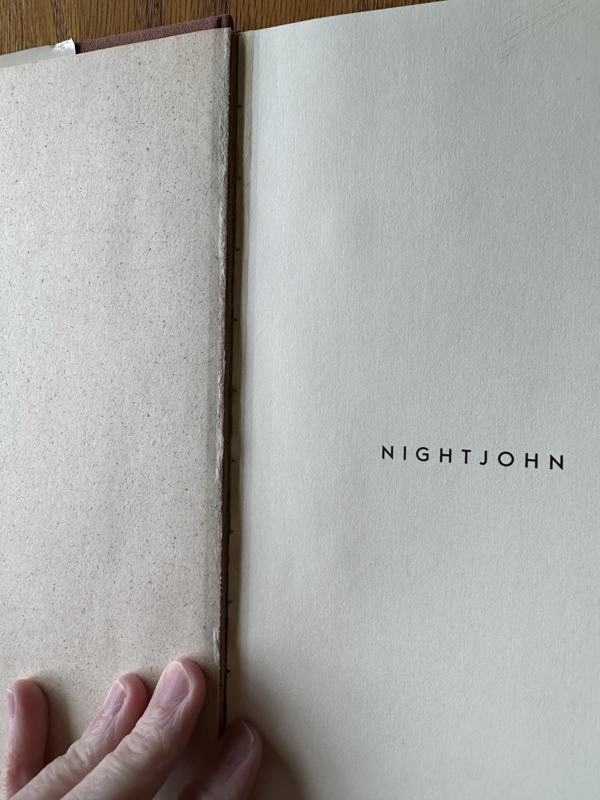 Nightjohn by Paulsen, Gary 1st (first) Edition [Hardcover(1995)]