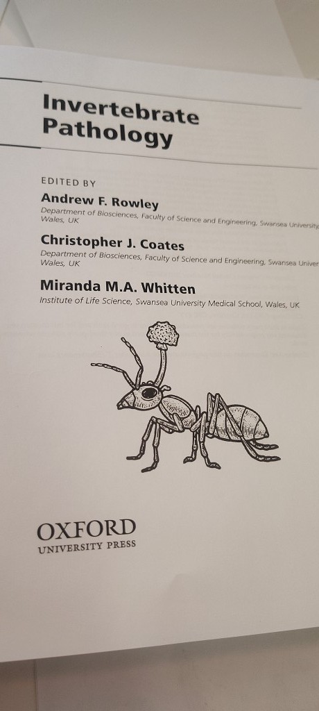 Invertebrate Pathology book OXFORD UNIVERSITY PRESS Christopher Coates 2022 HC